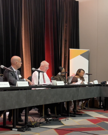Maryland Cybersecurity Council members seated around a conference table during the October 28, 2025 leadership meeting.