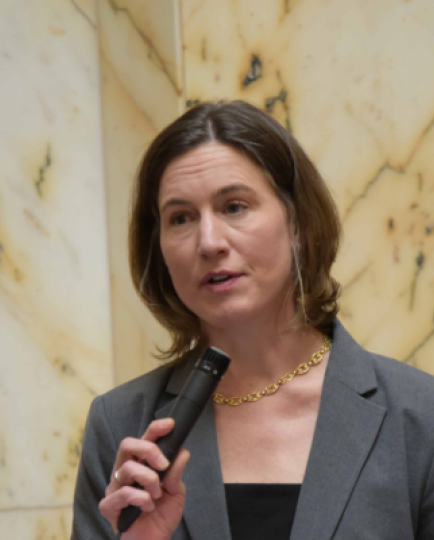 Senator Hester of Maryland testifies on the Senate Floor.