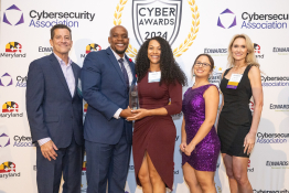 Honorees recognized on stage at the 2024 Cybersecurity Awards Celebration