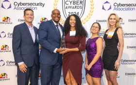 Honorees recognized on stage at the 2024 Cybersecurity Awards Celebration