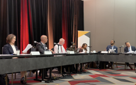Maryland Cybersecurity Council members seated around a conference table during the October 28, 2025 leadership meeting.